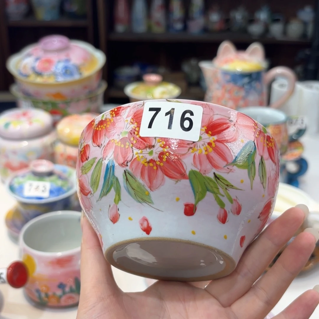 景德镇手绘高温釉下彩陶瓷茶具