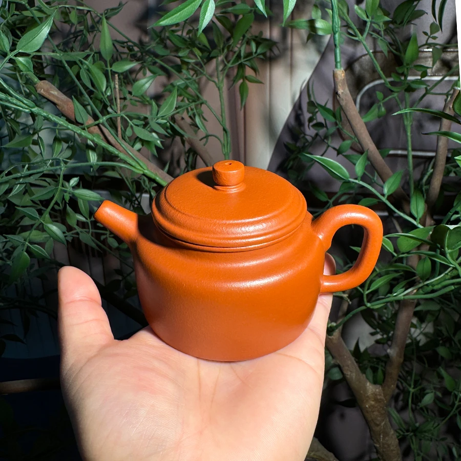 遇壶堂德钟135cc生砂朱泥正宗宜兴纯手工原矿紫砂壶泡茶壶茶具