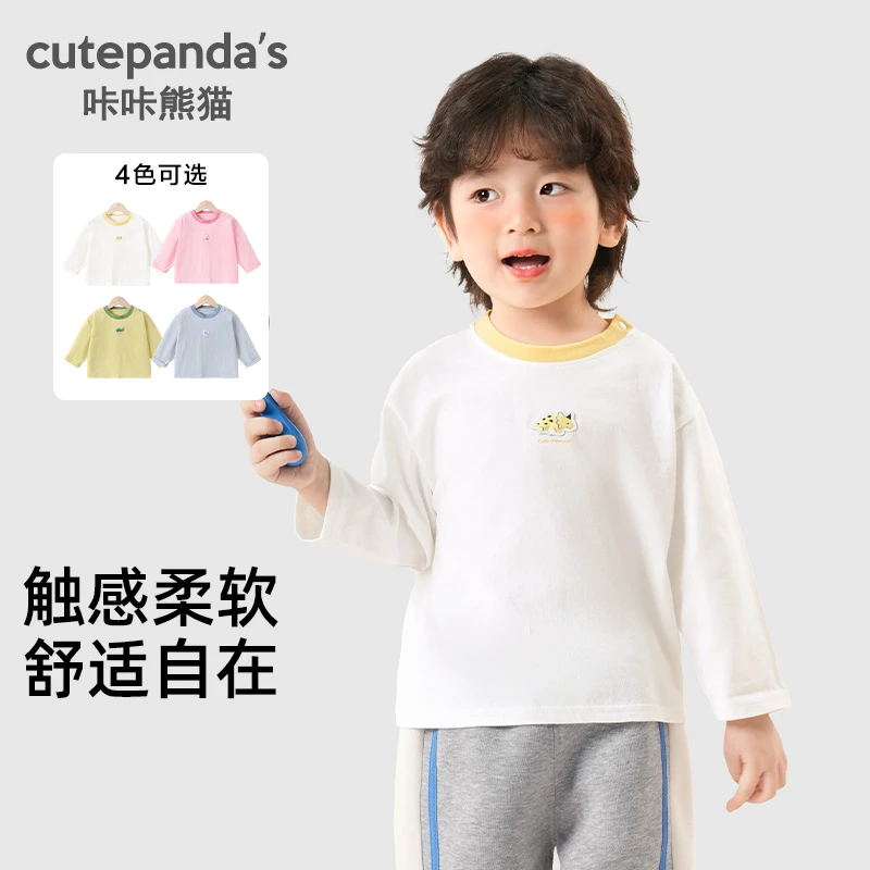 【现货】宝宝婴童长袖t恤婴儿衣服春秋男女童上衣儿童棉衣童装Y9591