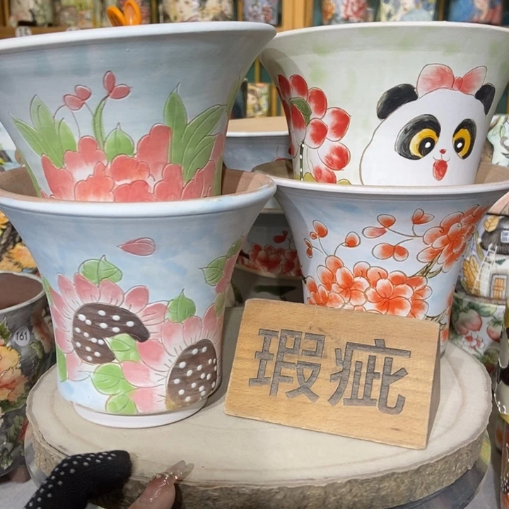 红陶景德镇艺术手绘作品