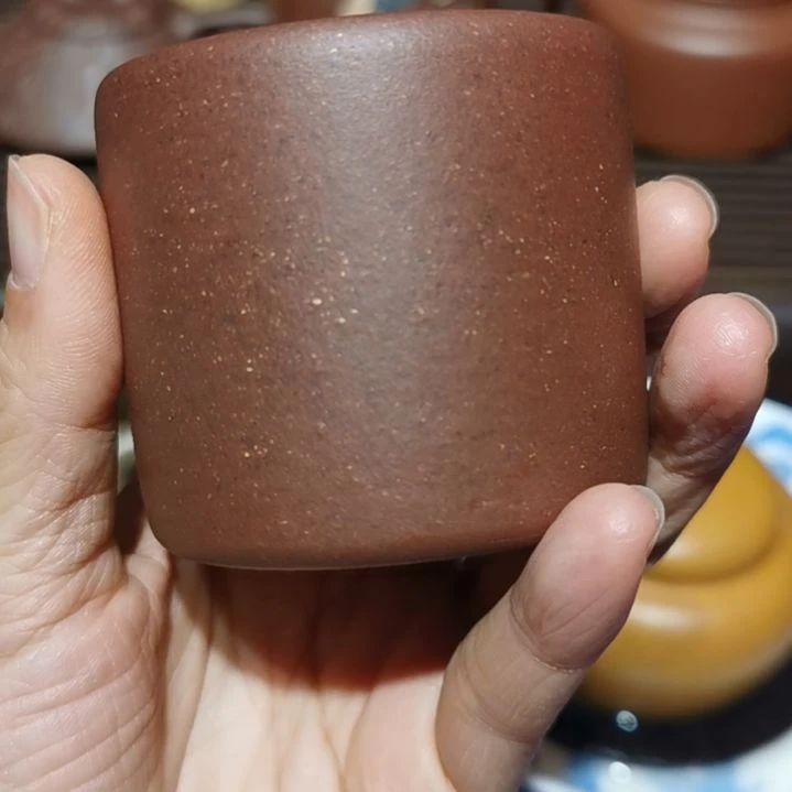 辰***十茶杯紫砂主人杯半手工