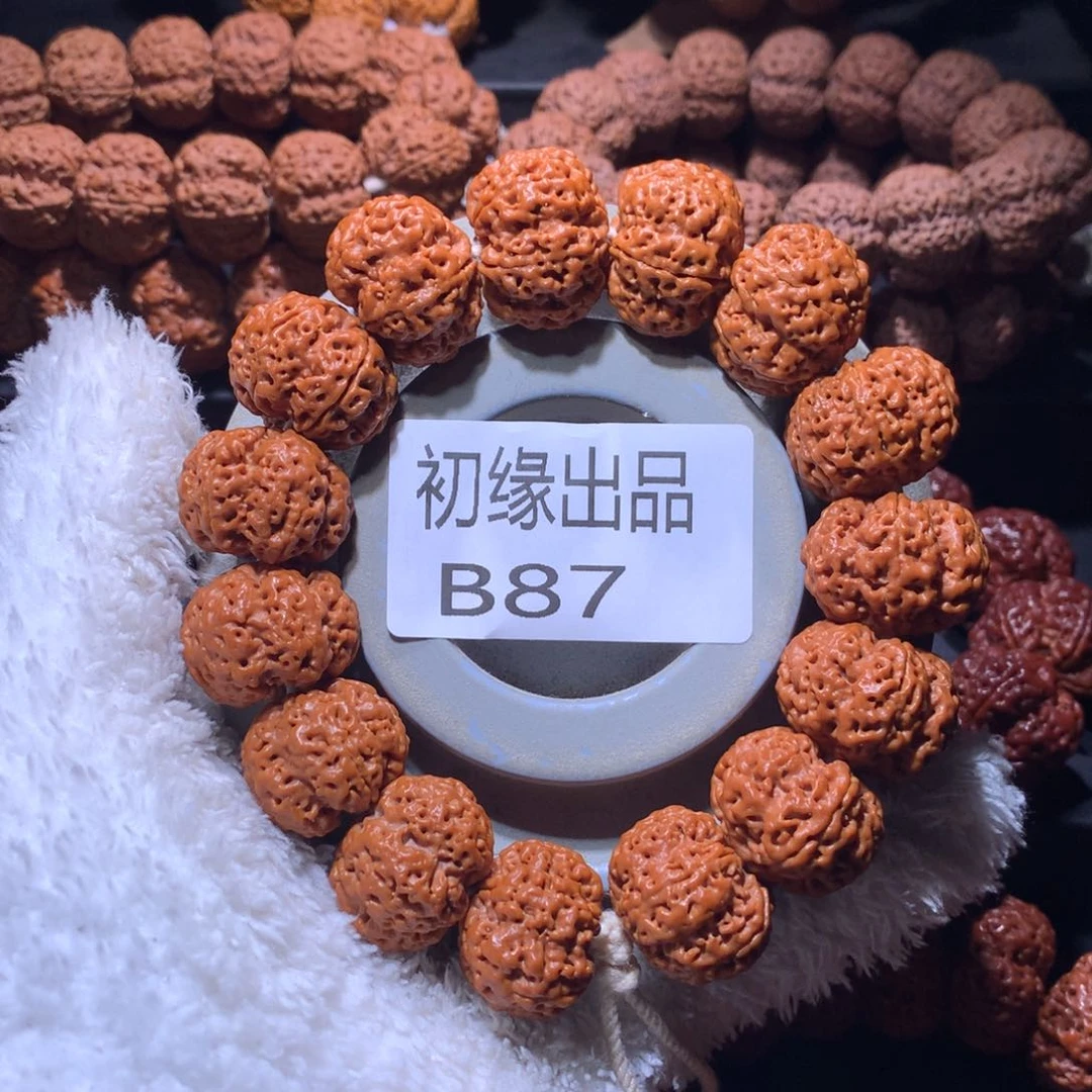 金刚菩提手串24尺梁踏天雪花六瓣