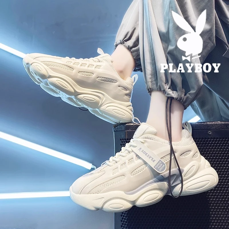 花花公子男鞋2025年新款冬季爆款流行款时尚跑步鞋运动系带休闲鞋
