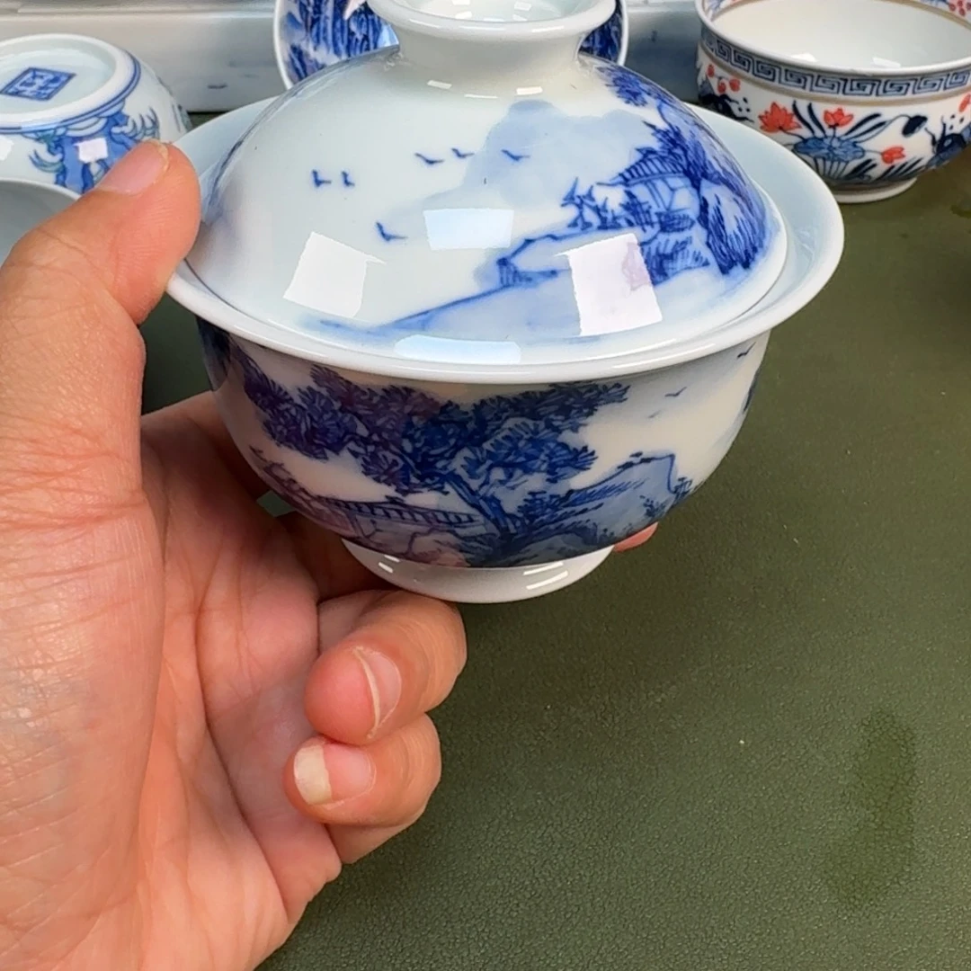 陶景德镇纯手绘茶具圆圆223