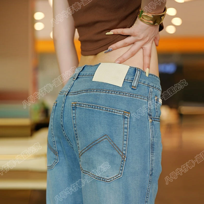 潮流牛仔裤男士夏季薄款2025新品宽松直筒莱赛尔冰丝休闲长裤百搭