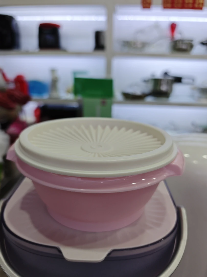 特百惠 300ML开合易美食圆碗妙妙盖密封保鲜盒零食水果盒