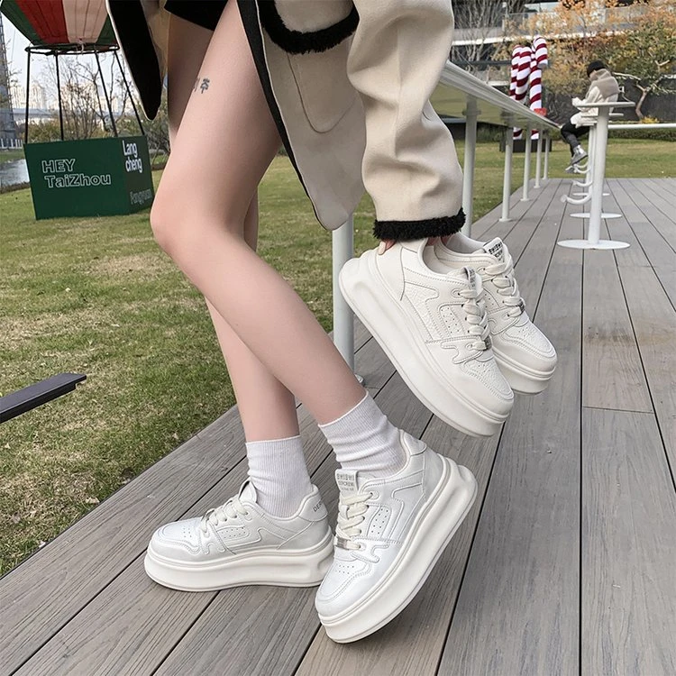 白色百搭夏季学生厚底ins韩版高帮冬季新款时尚休闲鞋