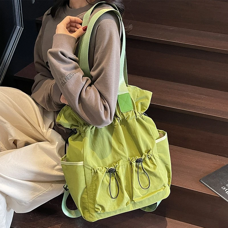 休闲大包包女2025款新品上市单肩包大容量托特包上课通勤斜跨包