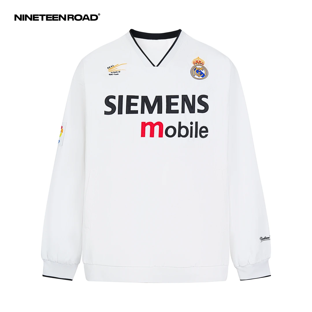 【银河战舰】02/03赛季-100周年-贝克汉姆-潮流百搭美式宽松V领卫衣