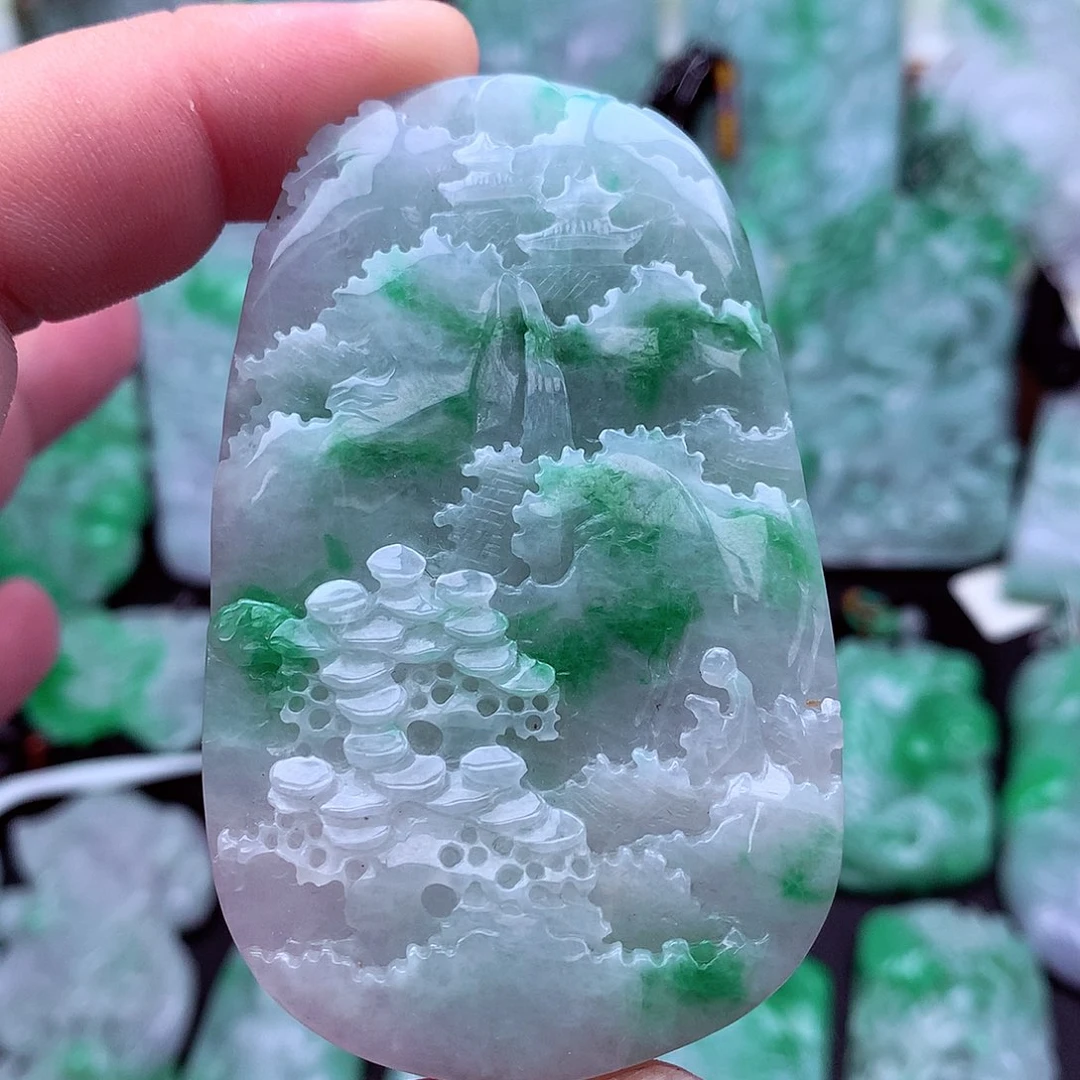 翡翠未镶嵌吊坠(不含链)