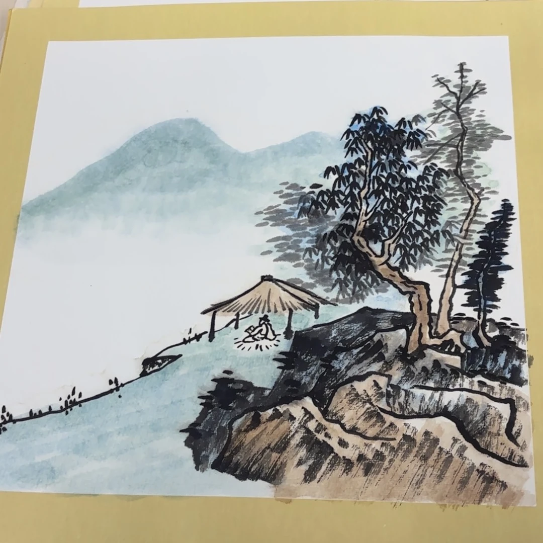 国画38-38卡纸作品艺