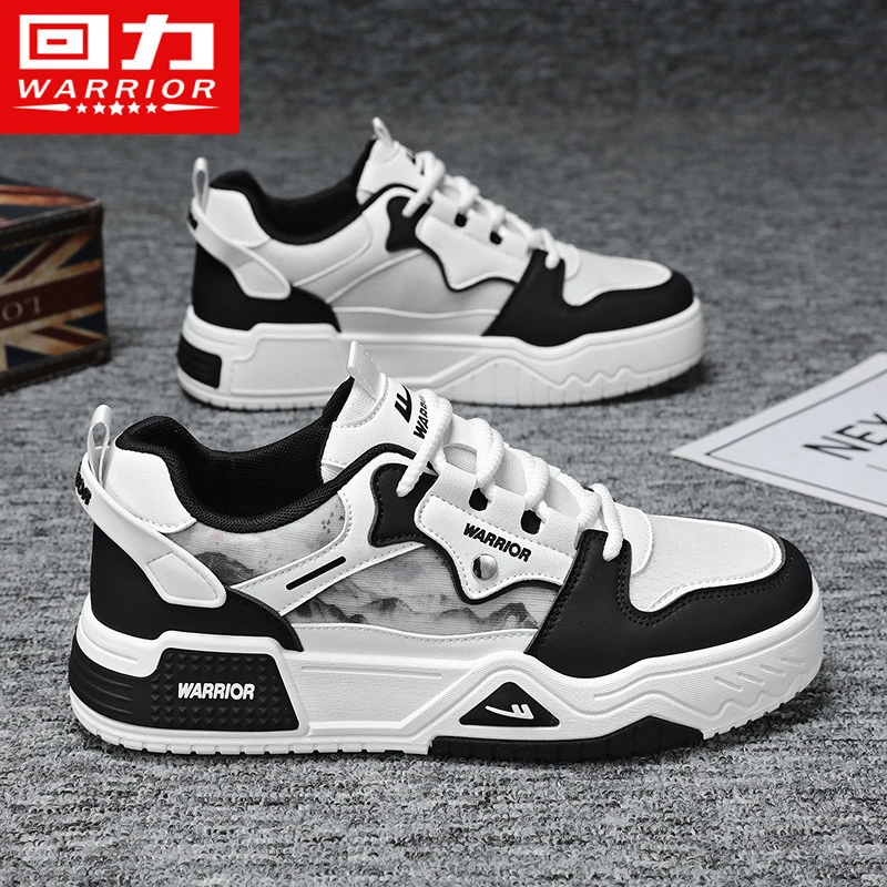 回力休闲板鞋黑白熊猫爆款2025新款干净感痞帅男鞋秋季透气小白鞋