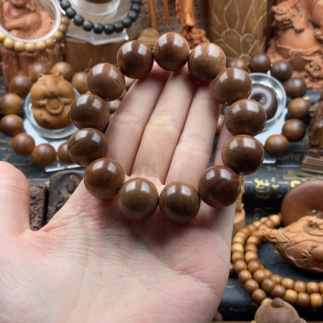 檀香木手串/手链福利款，老山檀，奶香1.8红肉