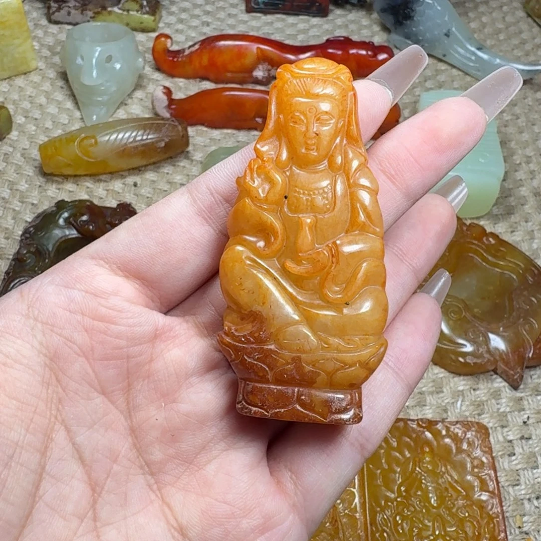 白玉菩提吊坠挂件