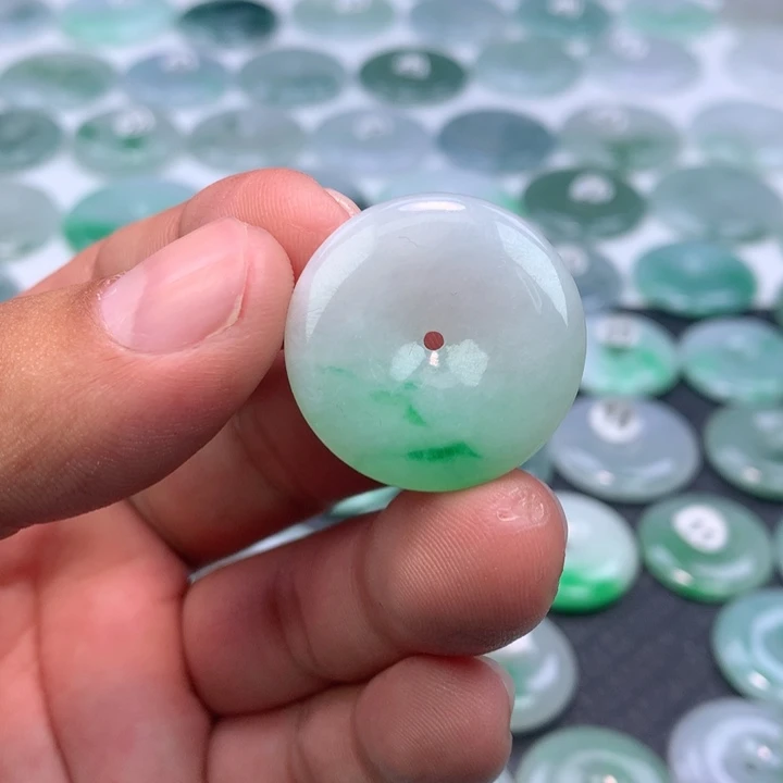 翡翠未镶嵌颈饰缅甸天然A货翡翠27.2-6.0