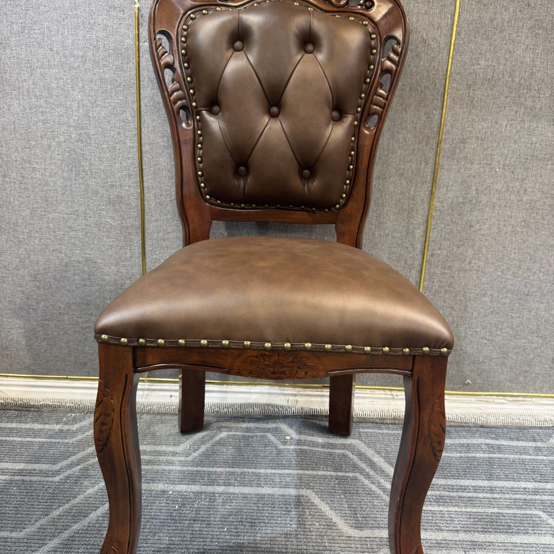 4把 CY632餐椅500*540*1090坐高480 美式复古简约座椅坐具