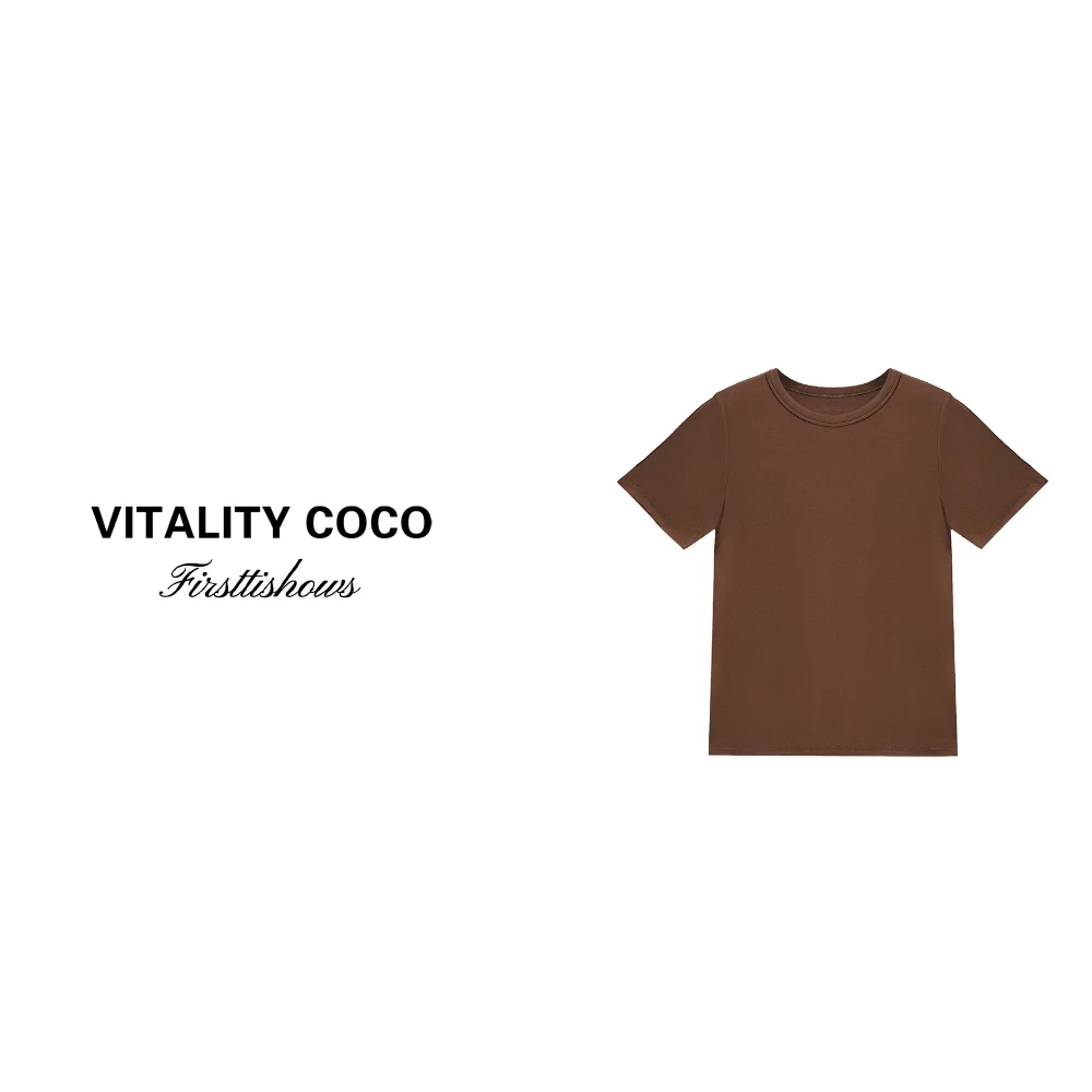 【新品发售】私服分享重磅定制圆领纯色简约百搭四可穿打底T恤211