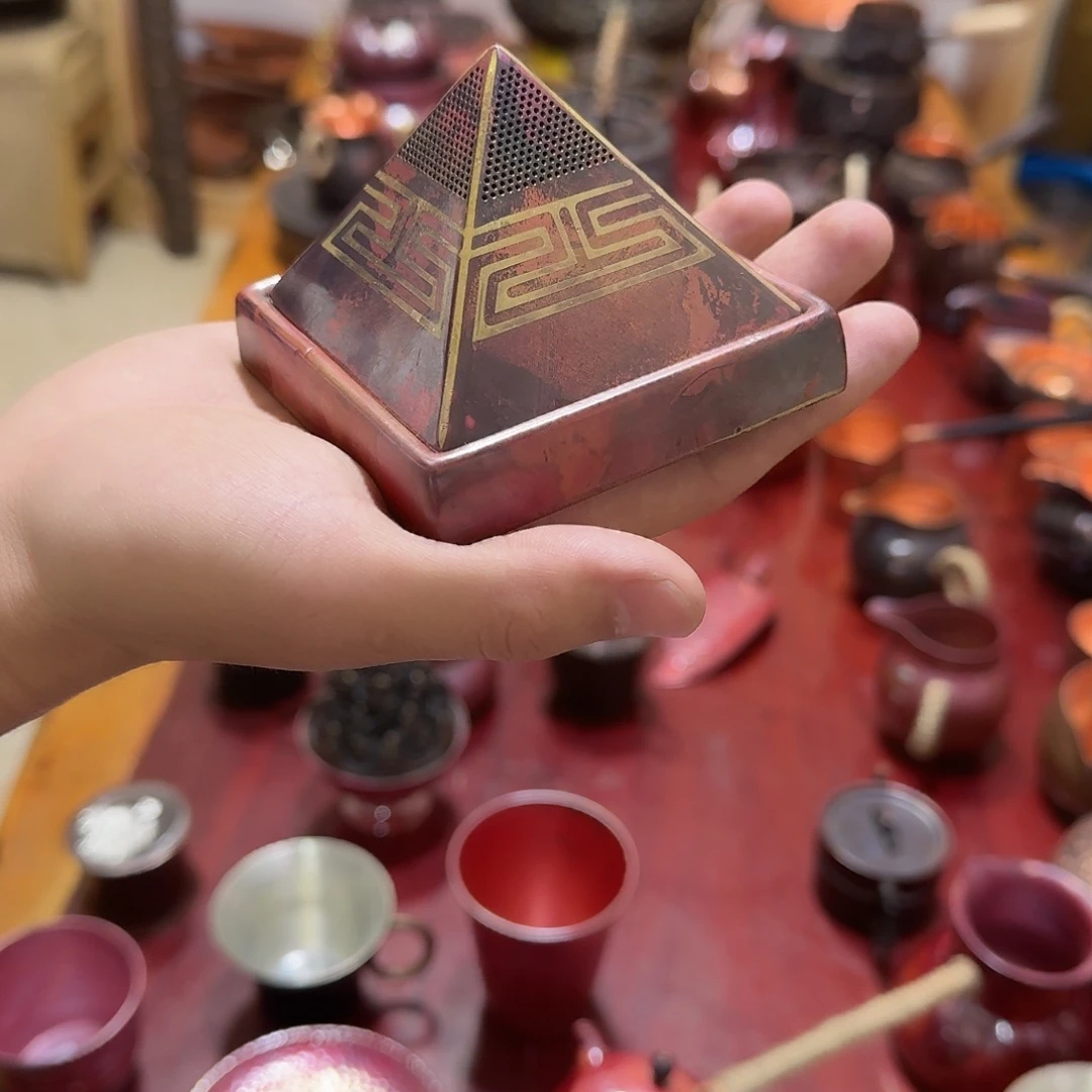 鲜***工紫铜手工制作摆件