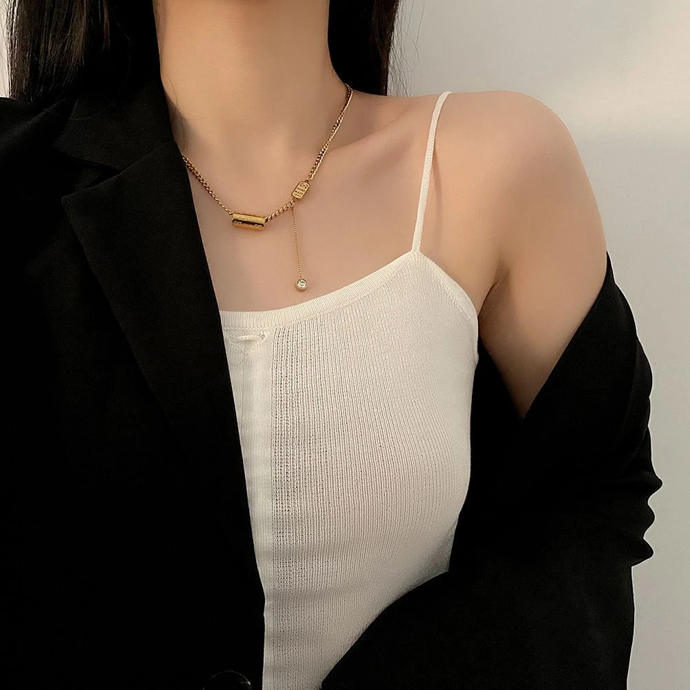 钛钢项链 DD时来运转钛钢保色项链