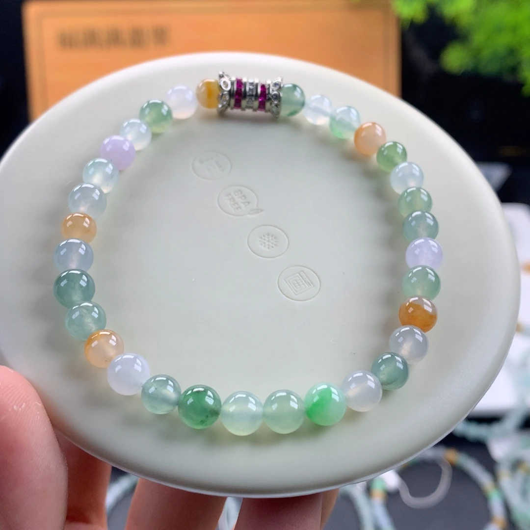 翡翠未镶嵌手链卡6