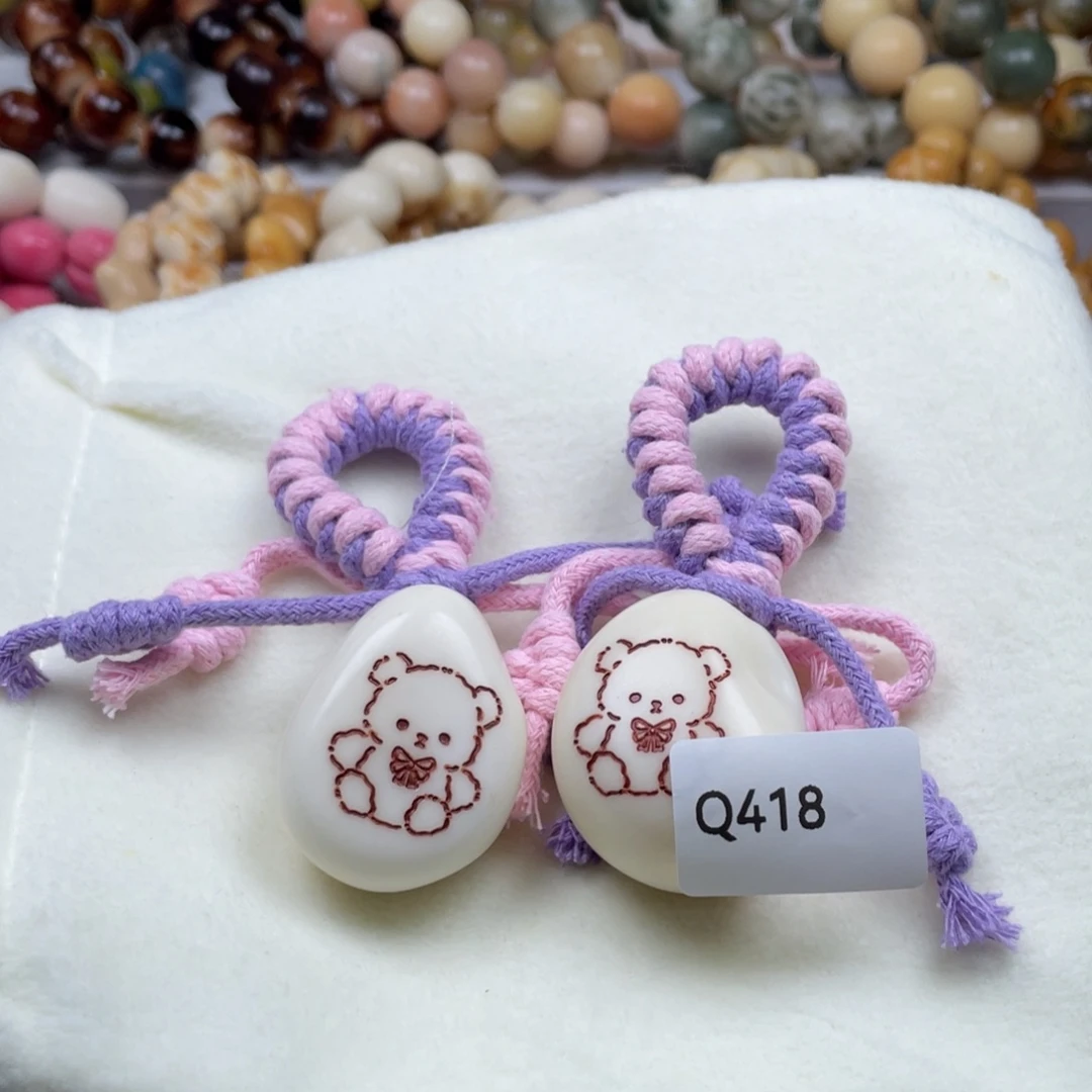 吊坠菩提根/象牙果Q418牙果手把件40mm一串通货随机