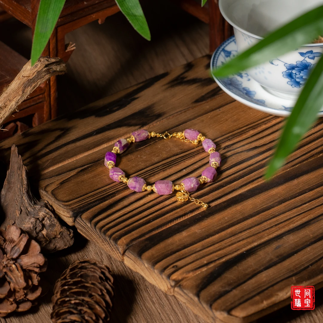 凝霜丨18K金高阶奶油樱花舒俱来切面手链/多样性发/P3499/0