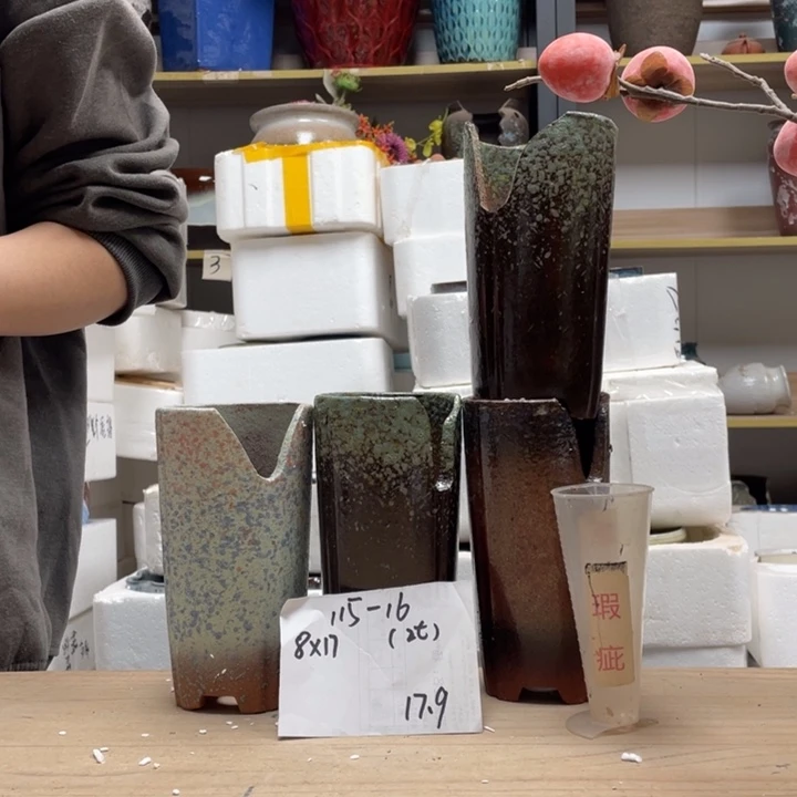 J***I粗陶多肉花盆微瑕16