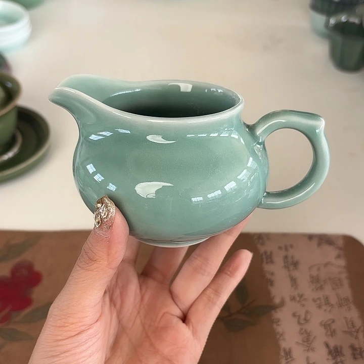 龙泉云间青瓷小米茶器
