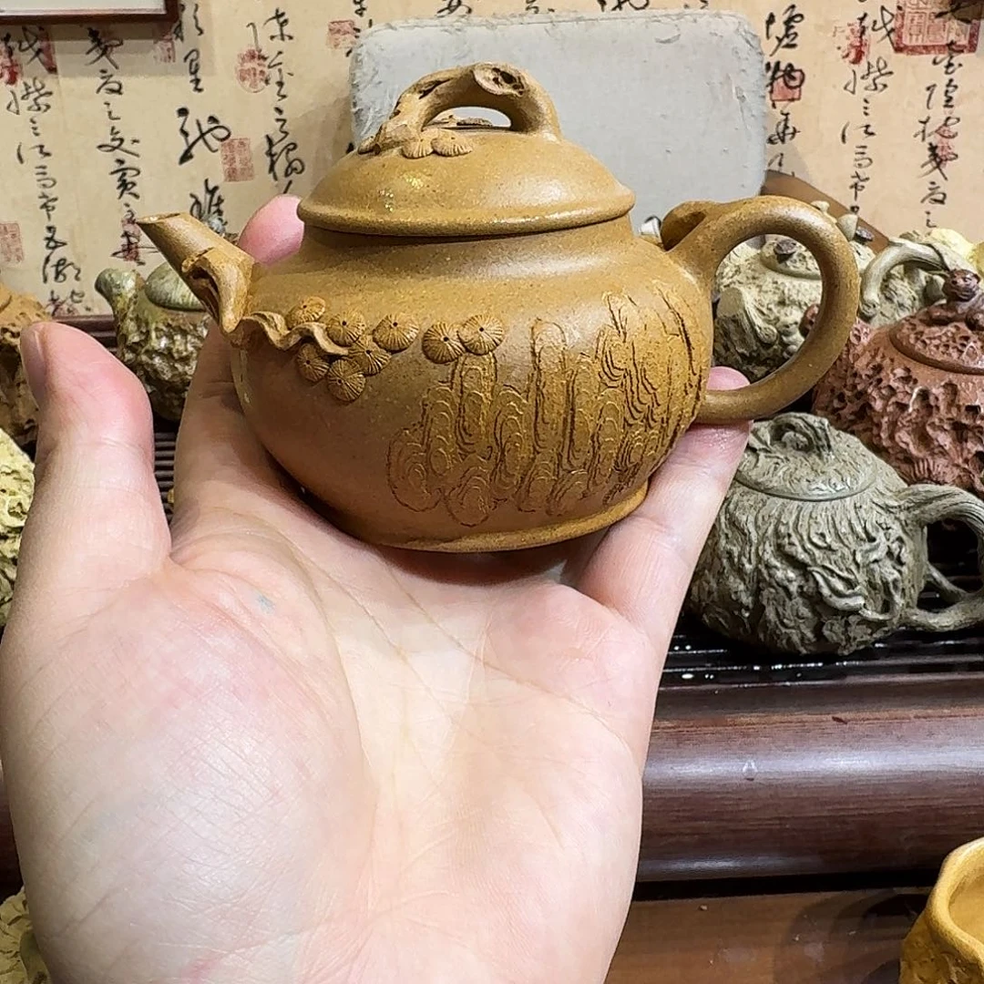 紫砂茶壶烽*紫砂水平贴花