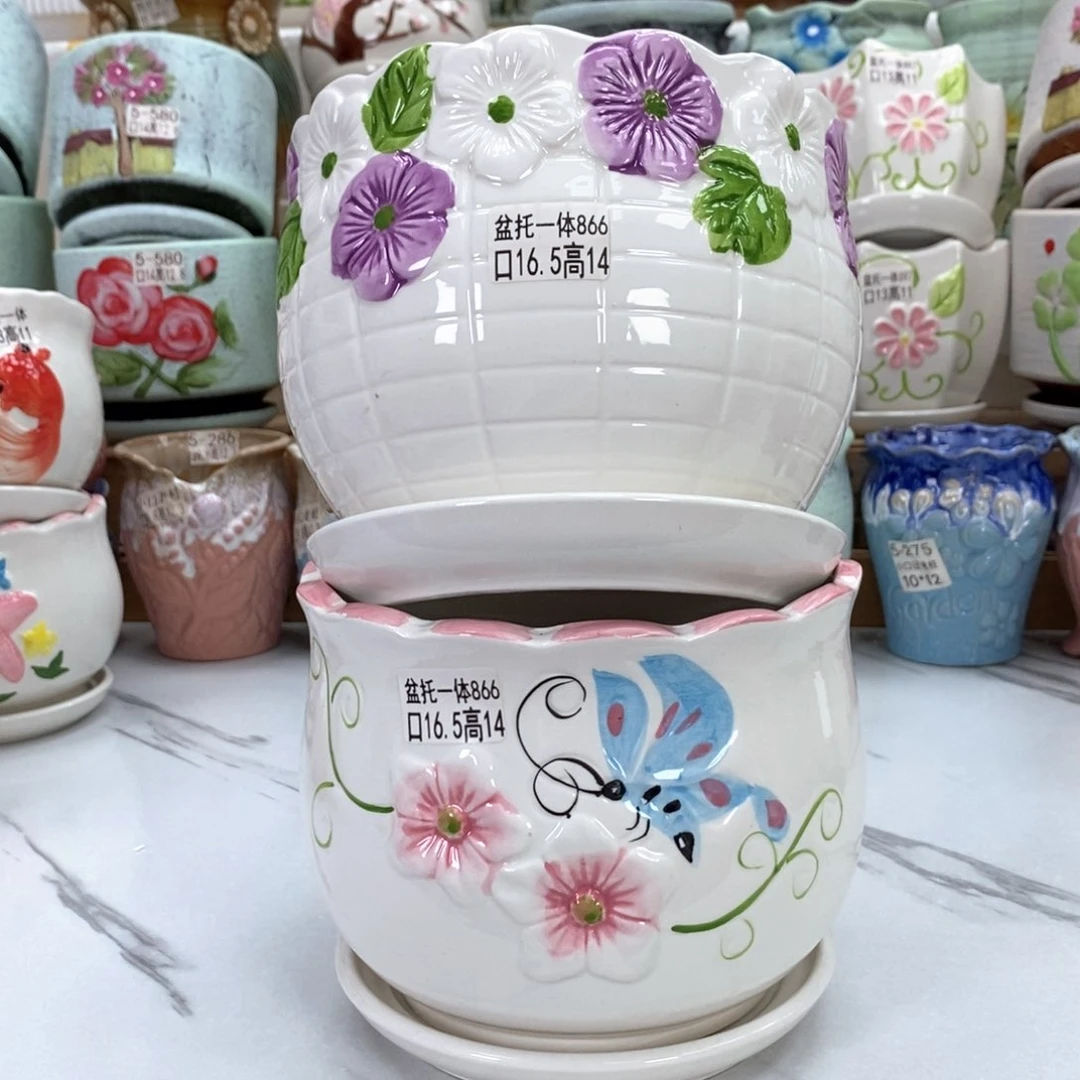 @陶瓷花盆@@5866