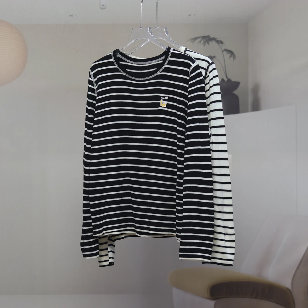 【8676】高品质原创设计两色时尚条纹针织衫童