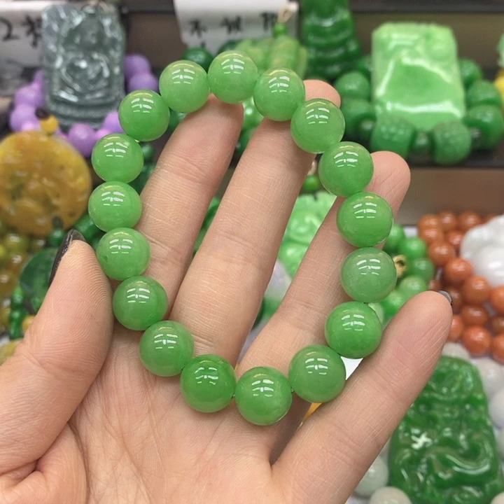 天***福翡翠未镶嵌手链手链10