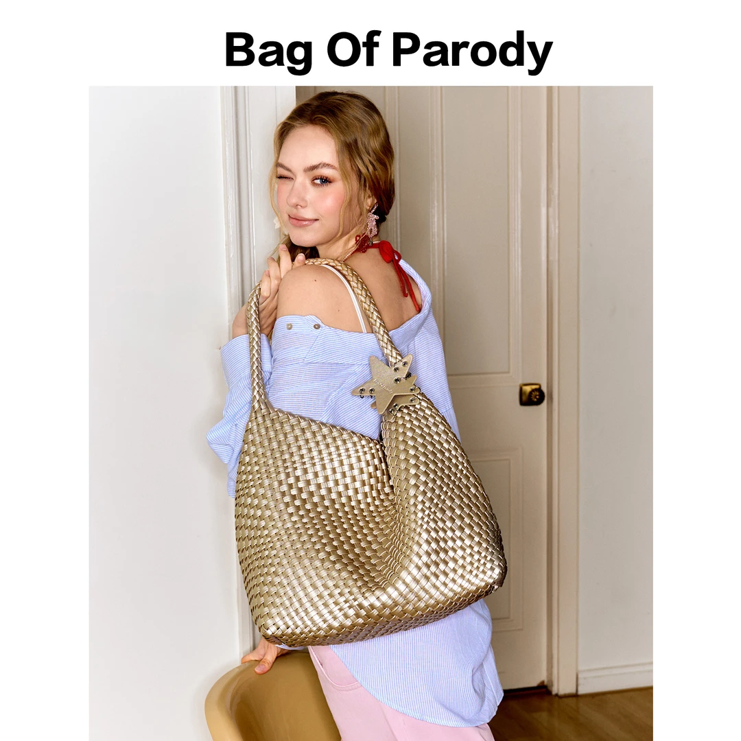 女包包2025新款度假系列编织原创设计单肩手提大网红款女士包包