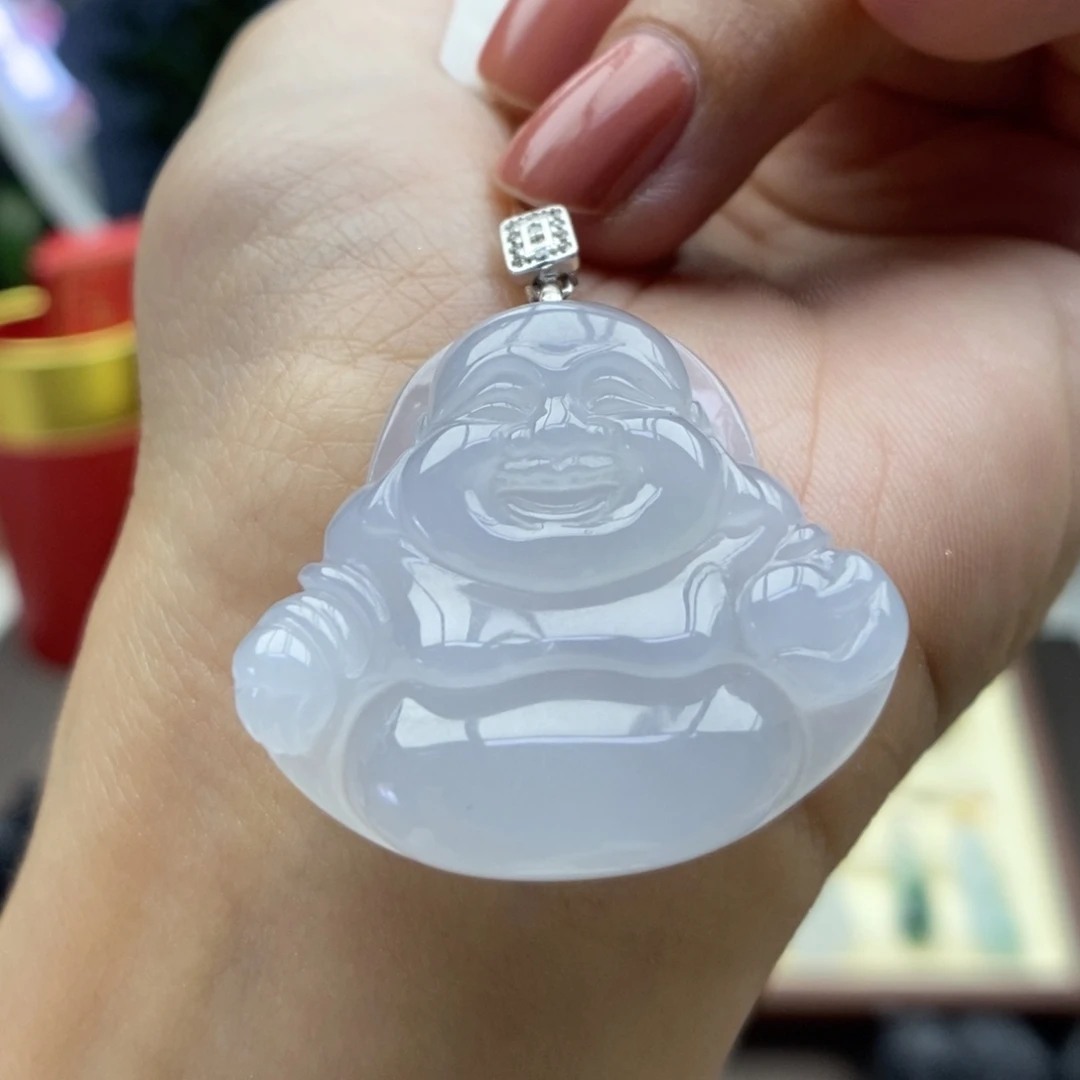 翡翠银S925镶嵌颈饰吊坠31