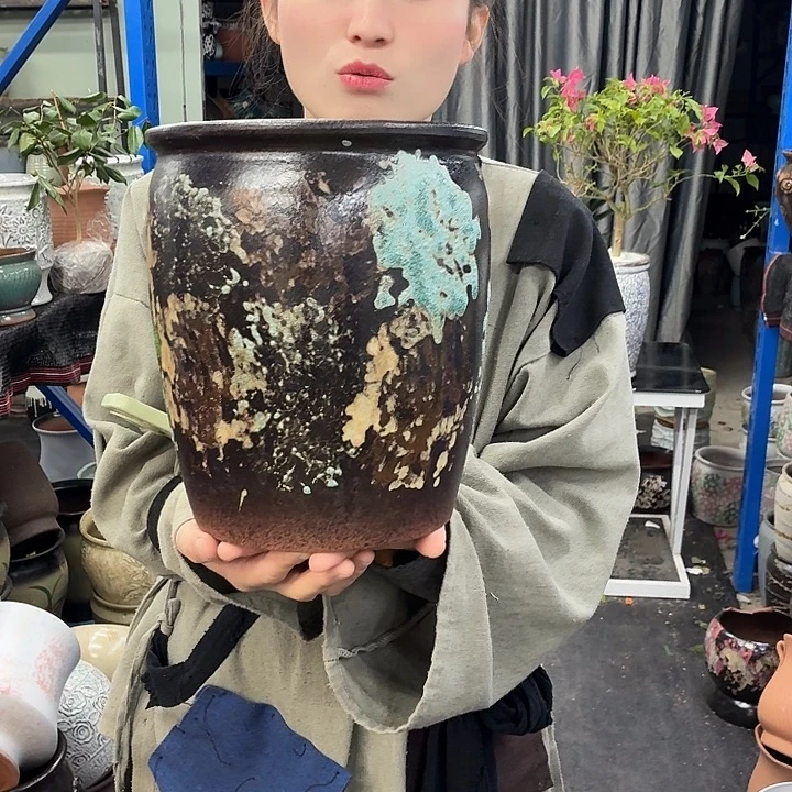 20×25 -粗陶花盆有孔-买买买