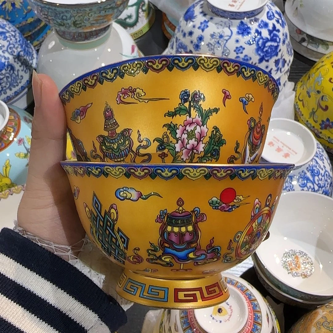 骨瓷珐琅彩工艺制作