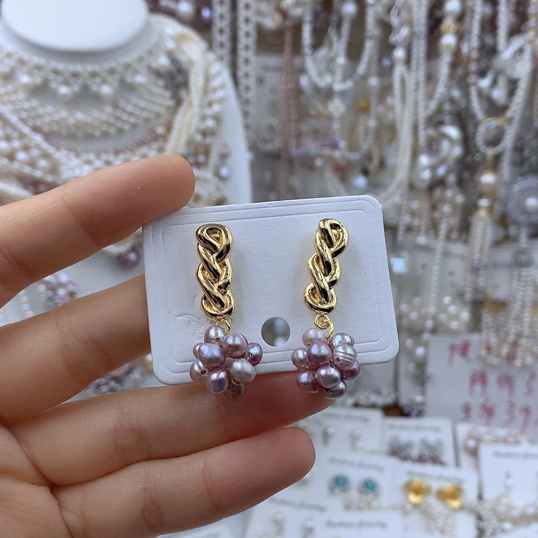 淡水珍珠项链耳饰银S925镶嵌