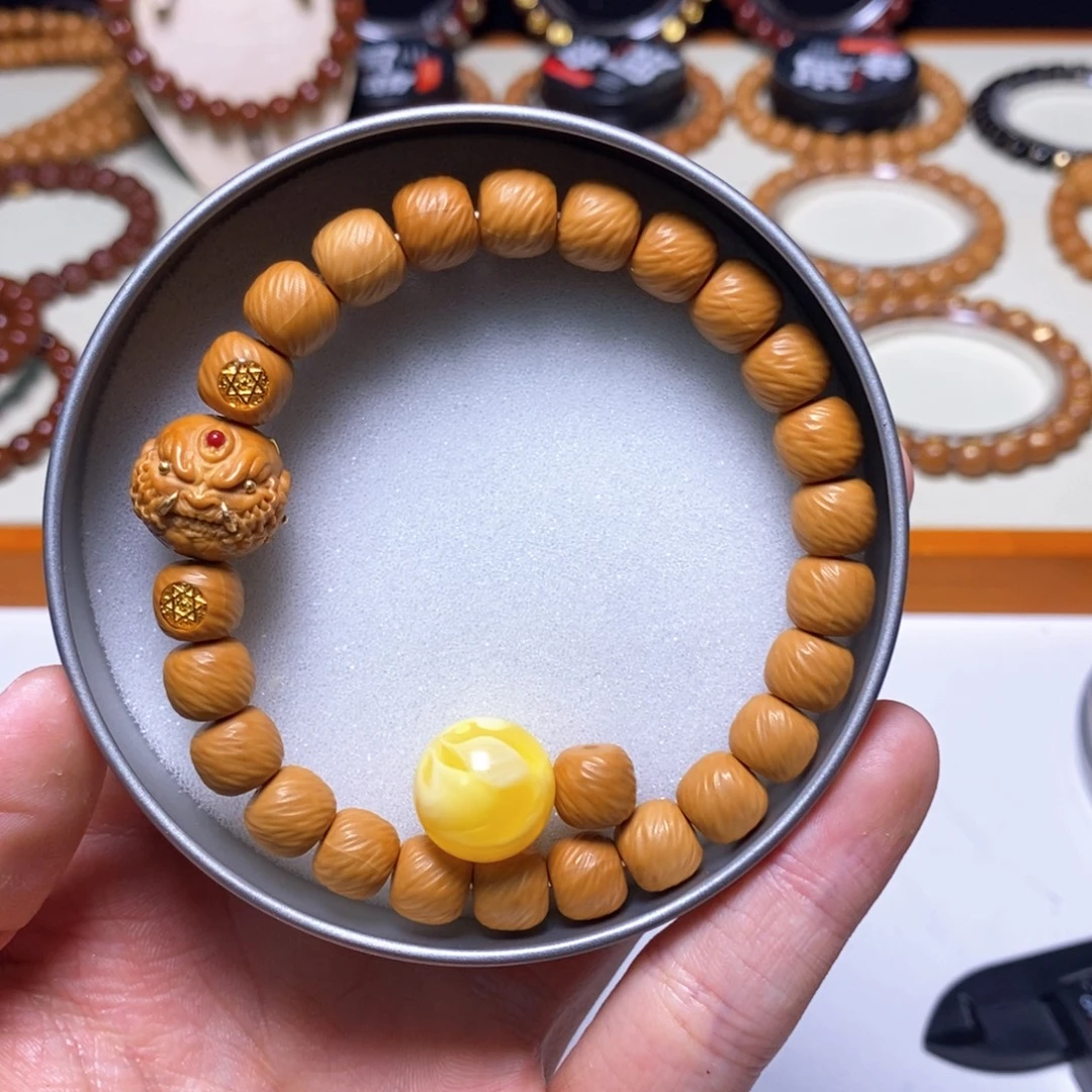 手串猴头核桃全品双标款满配恶魔千刃云锦 尺寸9+ 馒头料