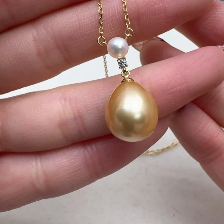 海水珍珠颈饰银S925镶嵌