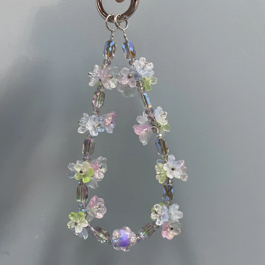 手腕重工魅影紫花簇手机链H267