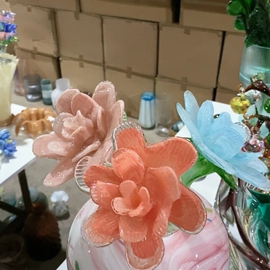 琉璃套三牡丹花琉璃夜光