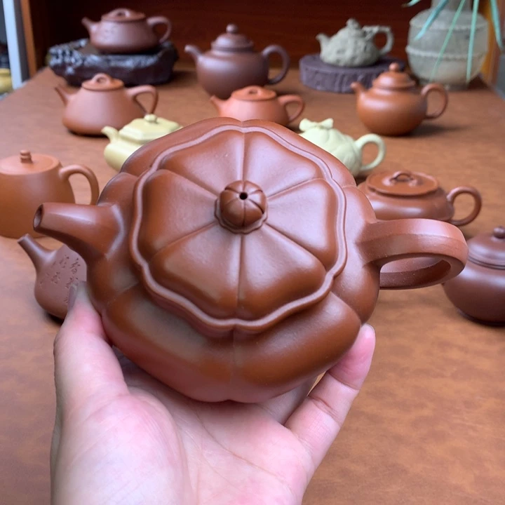 茶壶紫砂葵仿古容量240