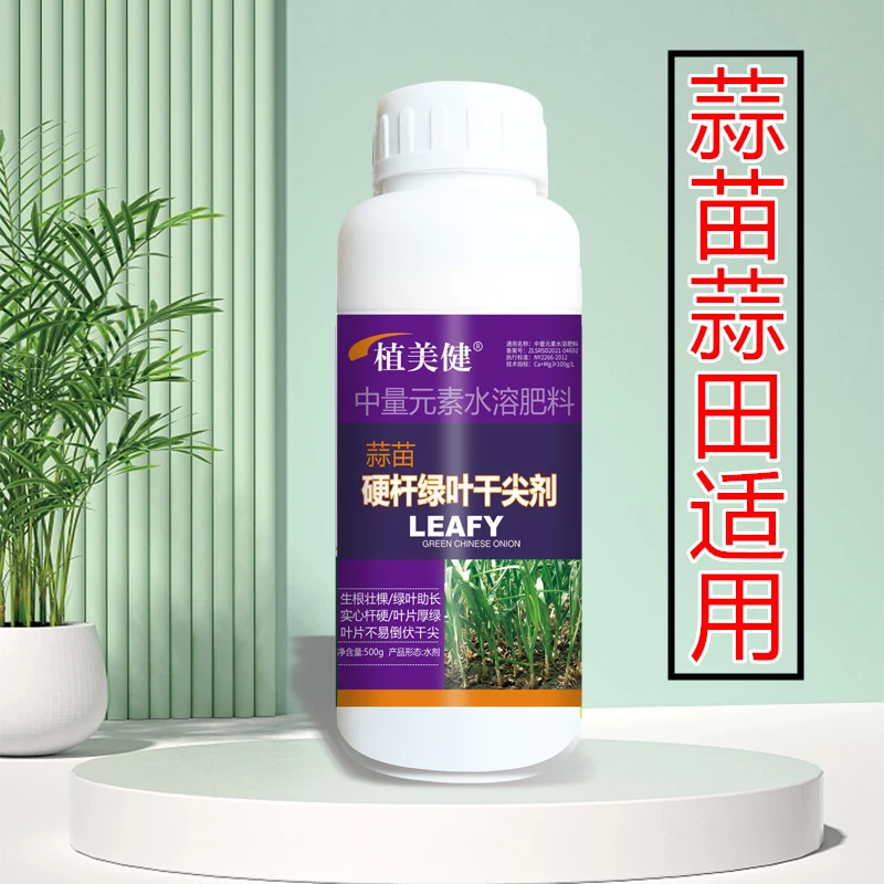 蒜苗专用绿叶硬杆干尖剂黄叶干叶氨基酸水溶肥料大蒜叶面肥抗倒伏