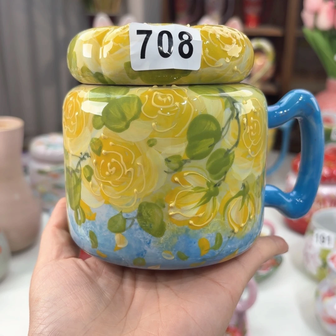 景德镇手绘高温釉下彩陶瓷茶具