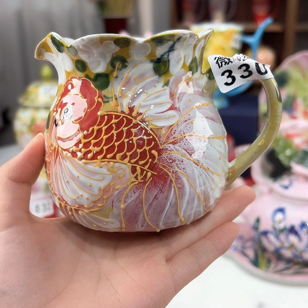 景德镇手绘高温釉下彩陶瓷茶具