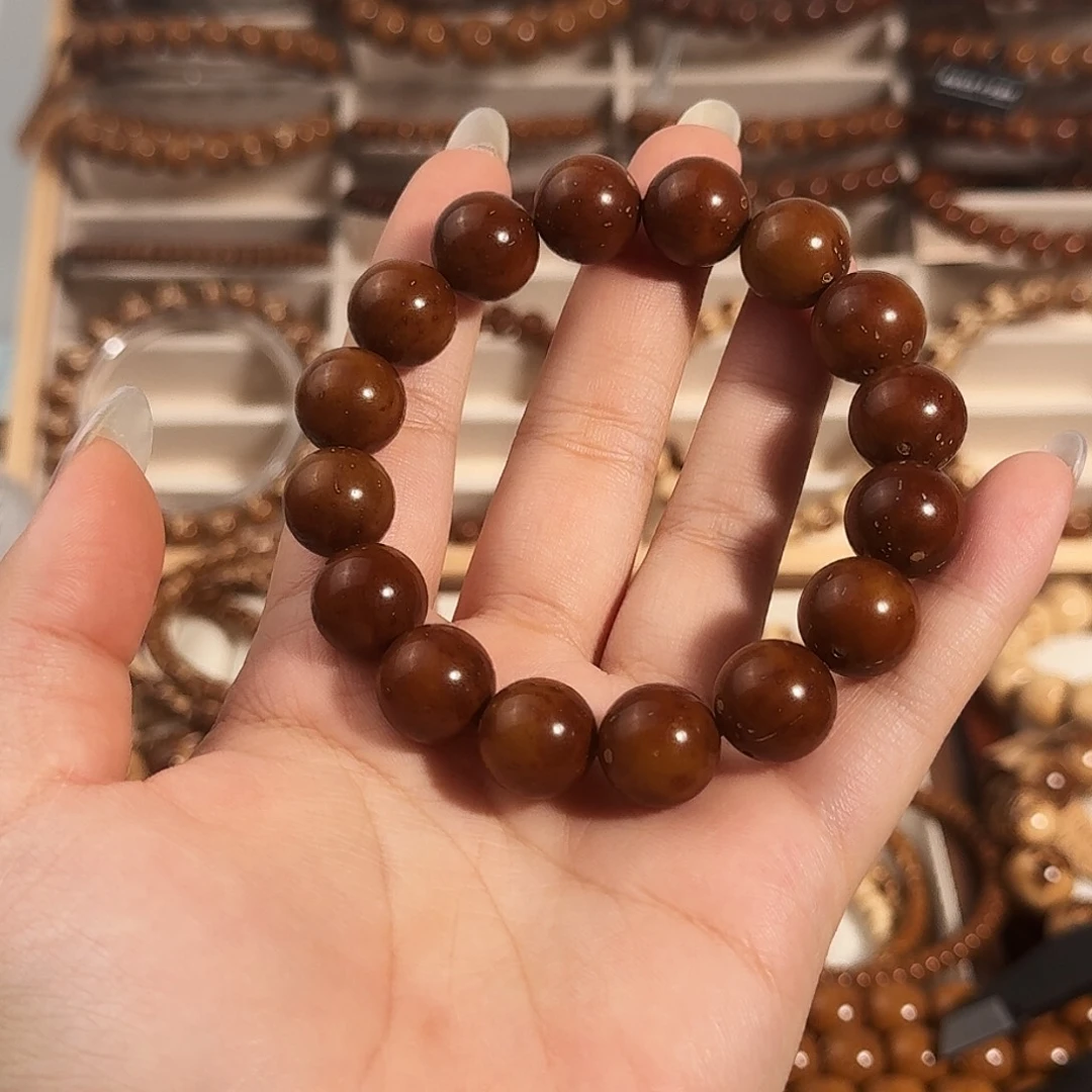 手串紫金鼠13.7金沙圆珠紫金鼠半实心