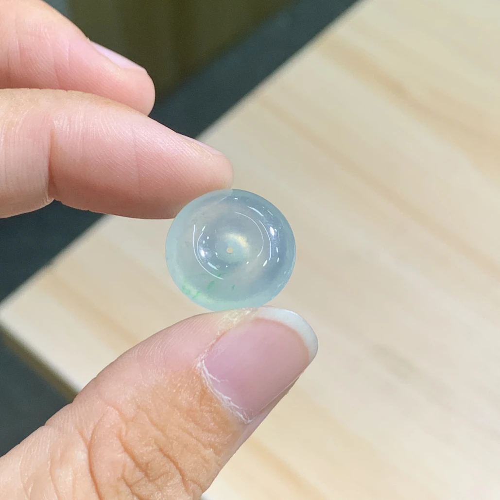 高冰飘阳绿色扣子860尺寸16.4-5.4