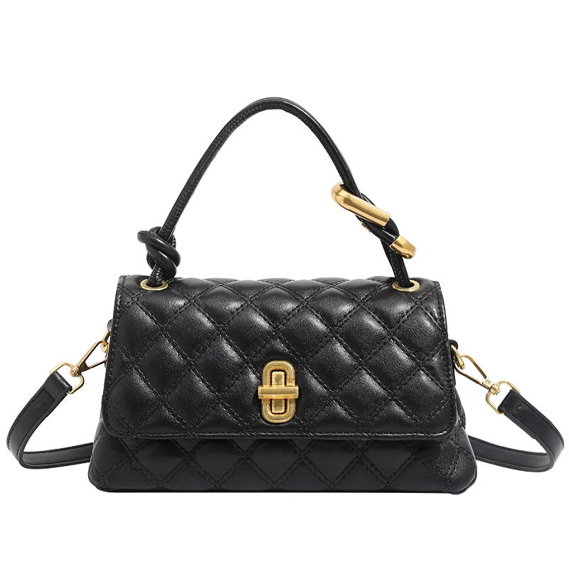 6001 黑色（长24厘米高13厘米）经典百搭女士包包（无礼盒）