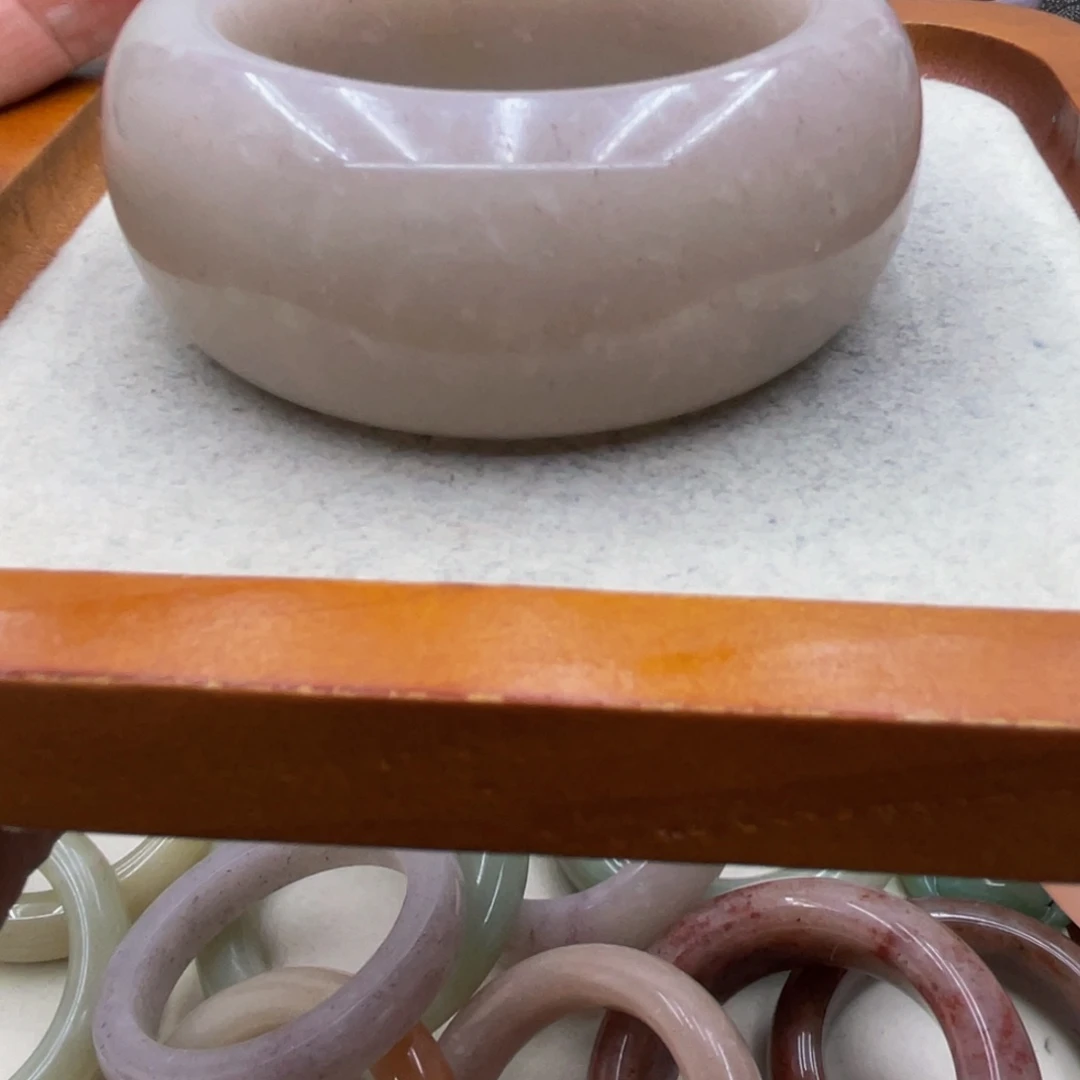 石英质玉圈口54未镶嵌