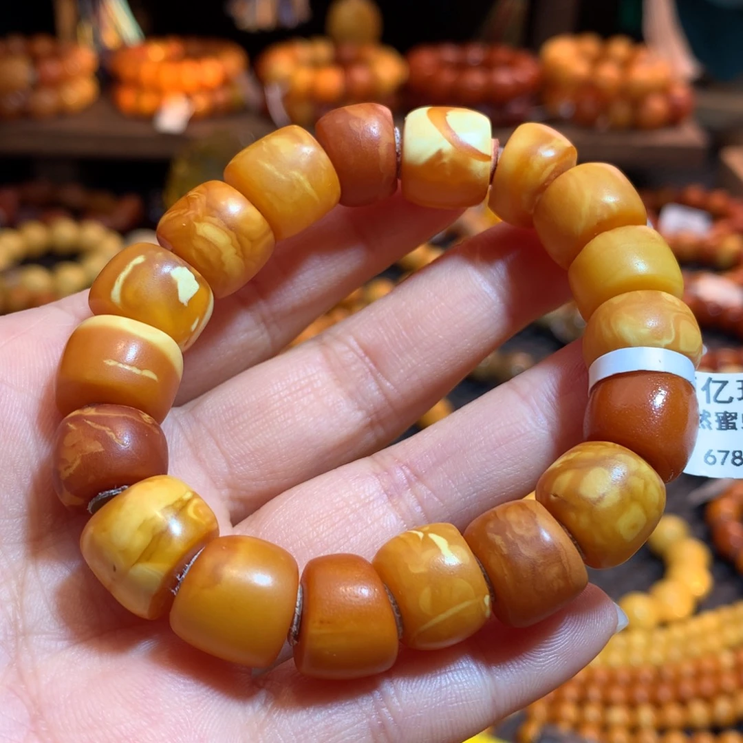 蜜蜡未镶嵌手串蜜蜡手串